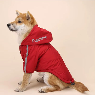 THE DOG FACE Waterproof Reflective Winter Jacket for Small & Medium Dogs