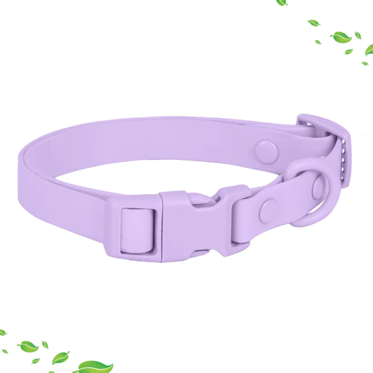 New Macaron Colored PVC Dog Collar Waterproof Dirt Resistant Easy To Clean Pet Collar Adjustable Neck Collar Pet Dog Collar Set