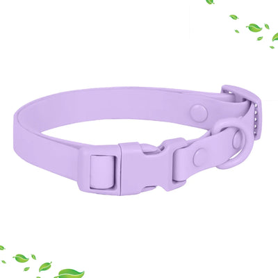 New Macaron Colored PVC Dog Collar Waterproof Dirt Resistant Easy To Clean Pet Collar Adjustable Neck Collar Pet Dog Collar Set