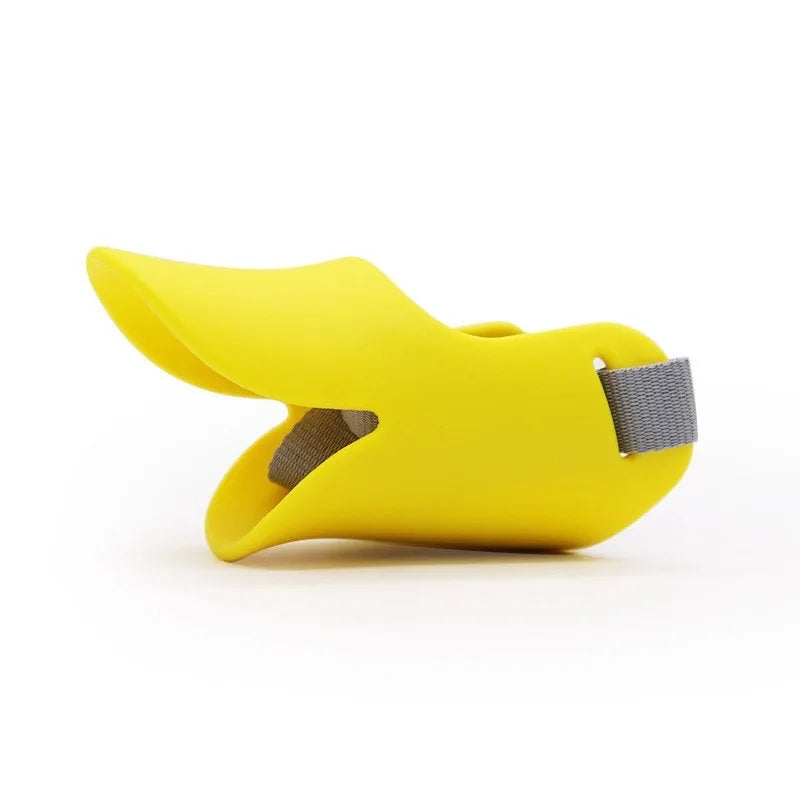 Dogf Bite Duck Mouth Shape Dog Mouth Cover Silicone Biteproof Pet Muzzle Anti-bite Cute Washable Duckbill Cover