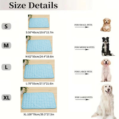 1PC Pet Summer Ice Mats Cat And Dog Ice Mats Breathable Dog Bed Pet Supplies