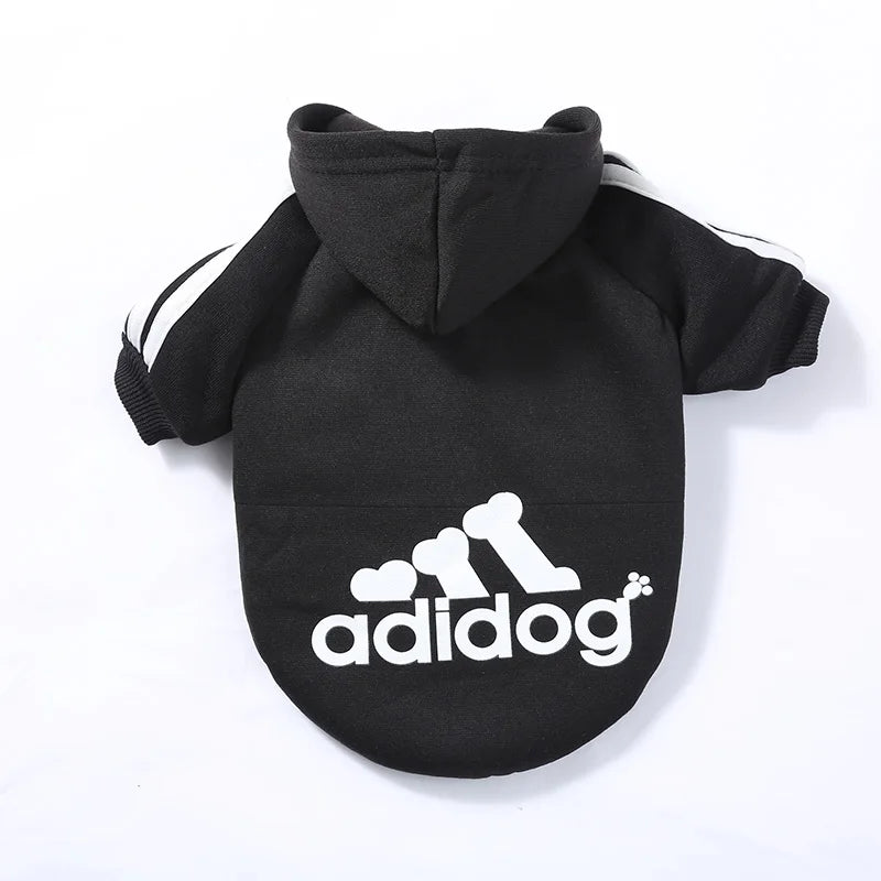 Adidog Hooded Sweatshirt – Warm & Stylish Pet Clothes for Small, Medium, and Large Dogs