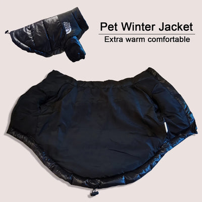 THE DOG FACE Winter Dog Jacket – Warm, Windproof & Reflective Coat for Small to Medium Dogs