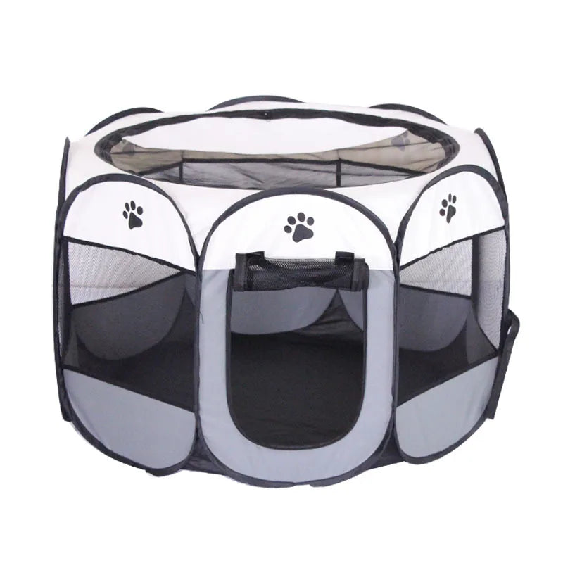 Portable Foldable Cat Tent Cat House Portable Folding Outdoor Travel Pet Tent Cat/Dog Cage Easy Operation Large Cat/Dog Fences