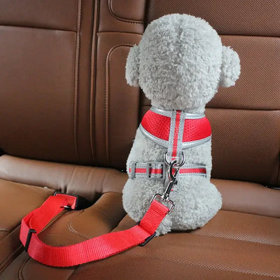 Dog Car Seat Belt Safety Protector Travel Pets Accessories Dog Leash Collar Breakaway Solid Car Harness Pet Car Seat Belts