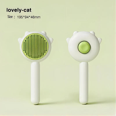 Pet Brush One Button Cleaning Brush Magic Beauty Cat Hair Brush Easy To Carry Re-Use Multi-Function Brush