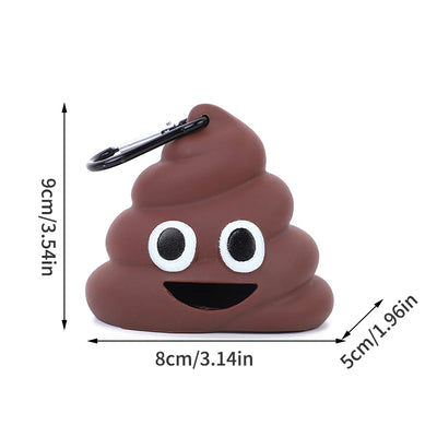 1PC Creative Pet Supplies Dog Potty Pickup Cartoon Poop-shaped Portable Garbage Shell Compact For Cats And Dogs