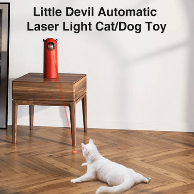 Automatic Laser Cat Toys Interactive Smart Teasing Pet LED Electronic Cat Toy Auto-rotate Laser