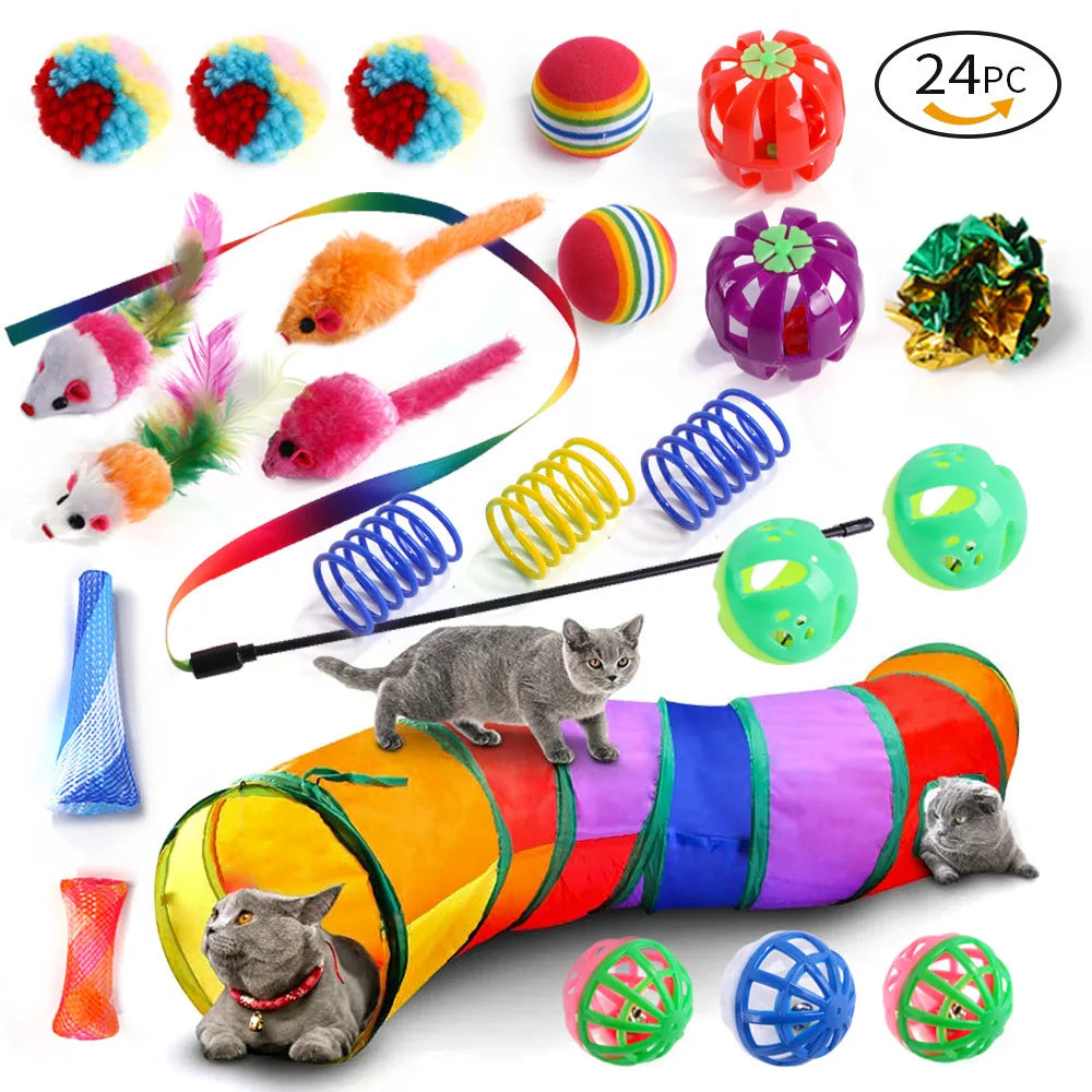 DualPet Cat Toy Set – A Variety of Fun for Your Feline