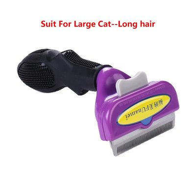 Pet Cat Hair Removal Combs Pet Grooming Brush Dogs Cats Hair Shedding Massage Combs Cat Hair Remover Cleaning Grooming Cat Brush