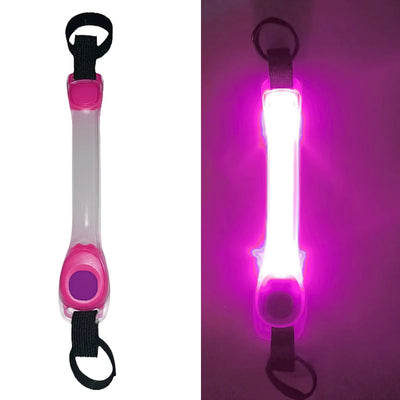 Dog Glowing Collar & Leash Anti Lost Safety Outdoor Waterproof Warning LED Flashing Light Strip Pet Harness Dog Accessories