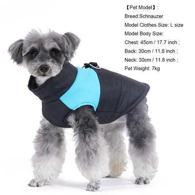 Autumn Winter Dog Jacket With D-ring For Small Large Dogs Cat Warm Waterproof Puppy Zipper Clothes Labrador Yorkies Pet Costumes