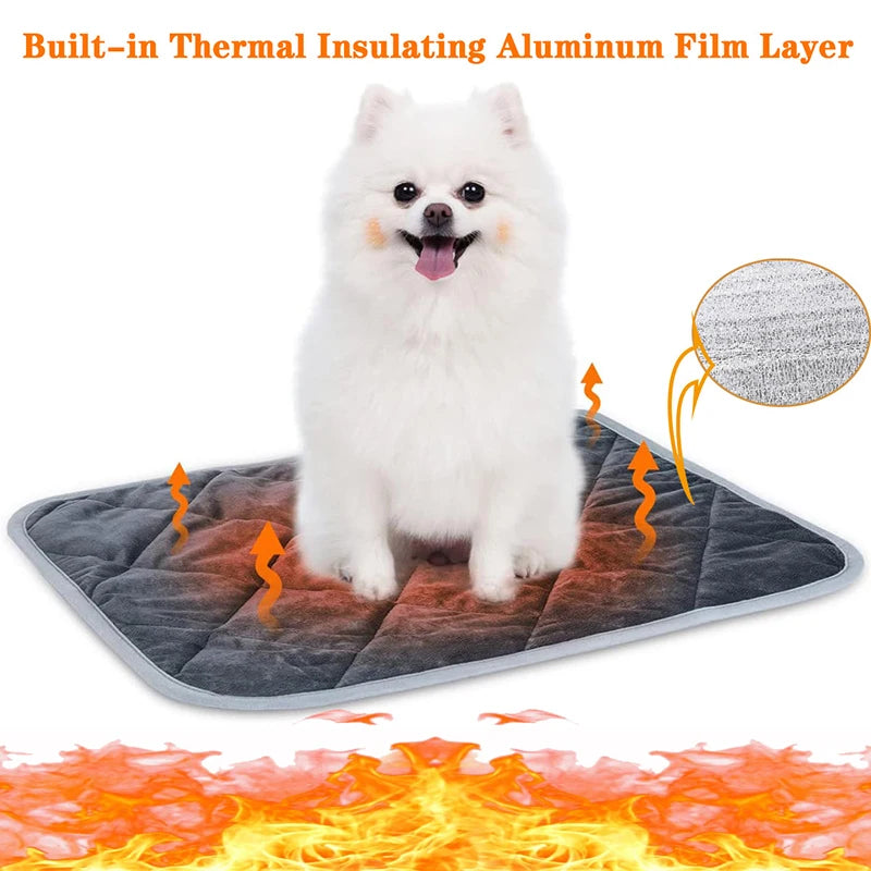 Winter Pet Bed & Mat Covers Pad 40x50CM Thickened Warm Cat And Dog Nest Sleeping Heat-Cushion Anti-Slip Thermal Pet-Mat Soft