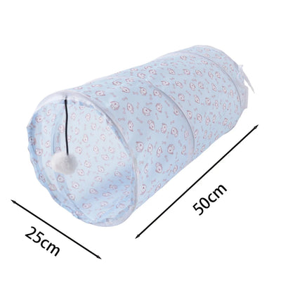 Cat Tunnel Foldable Cat Tunnel Pet Supplies Cat S T Y Pass Play Tunnel Cat Toy Breathable Drill Barrel for Indoor loud paper