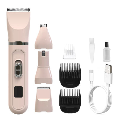 Dog Hair Clippers Grooming Electric Pet Clipper Professional Silent Hair Cutter USB Rechargeable Pet Grooming Clipper