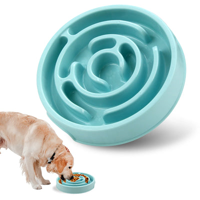 Pet Dog Slow Feeder Bowl Fun Non Slip Anti-Gulping Slower Food Feeding Dishes Eco Dog Bowl for Large Medium Small Dogs Puppy