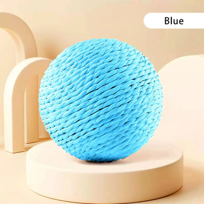 10CM Interactive Sisal Cat Scratching Ball Toy For Kitten Teeth Cleaning Anti Bite Cat Ball Sounding Toy Pet Supplies