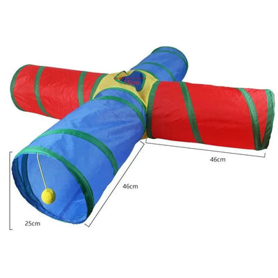 Cat Tunnel Foldable Cat Tunnel Pet Supplies Cat S T Y Pass Play Tunnel Cat Toy Breathable Drill Barrel for Indoor loud paper