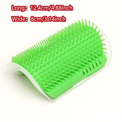 1PC Cat Self Groomer With Catnip Cats Wall Corner Massage Comb Brush Rubs The Face With A Tickling Soft Comb Pet Grooming Supply