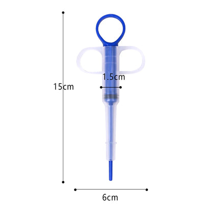 Integrated pet medicine dispenser, cat and dog syringe, cat pill syringe, dropper, deworming feeder