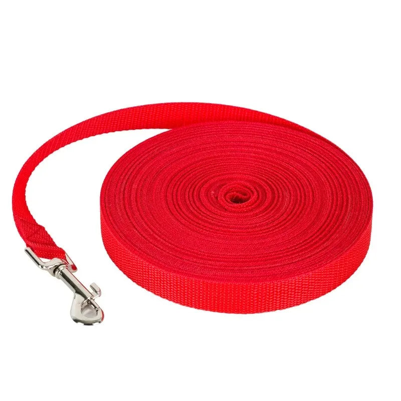 1.5M 1.8M 3M 4.5M 15M 30M Nylon Dog Training Leashes Walking Pet Leash Long Lanyard Traction Rope for Small Large Dogs Lead Item