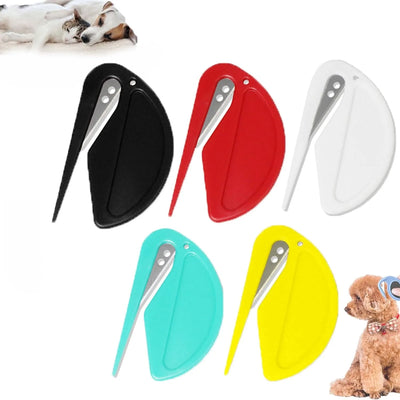 5pcs Pet Knot Cutter, Colorful Perfect De-tangling Tool For Cats, Small And Sharp Grooming Knot Remover