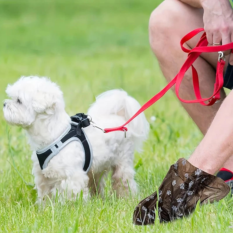 10pcs Degradable Pet Dog Waste Poop Bag With Printing Doggy Bag Degradable Pet Waste Clean Poop Bags Dog Up Clean Bag Dispenser