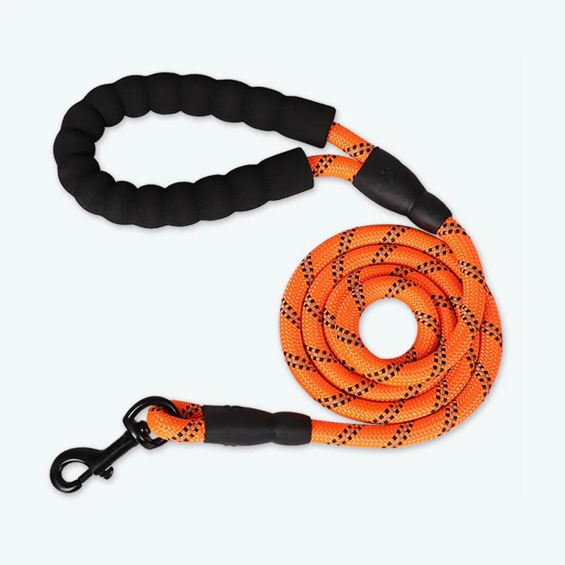 Pet Leash Reflective Strong Dog Leash with Comfortable Padded Handle Heavy Duty Training Durable Nylon Rope Leashes