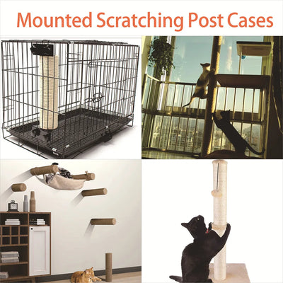 Pet Cat Scratching Post for Cat Tree DIY Cat Climbing Frame Replacement Post Kitten Toy Sisal Rope Entangle Scratch Furniture