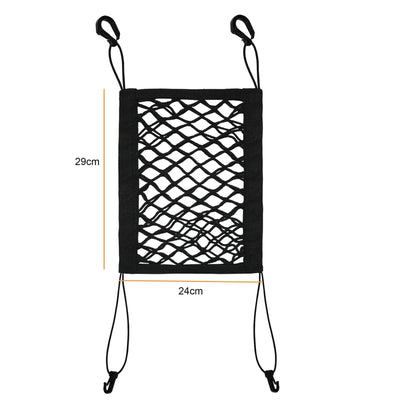 Pet Dog Rear Seat Car Fence Dog Isolation Protection Net Elastic Double Layer Storage Separation Net Pet Safety Rail Pet Suppliy