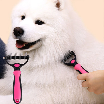 A Pet Double-sided Knot Comb Dog Comb Dog Comb Cat Beauty Hair Removal Cat Comb Pet Supplies