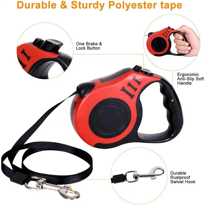 Automatic Retractable Leash, Cats And Dogs And Other Pets Go Out To Play With The Leash, The Upgrade Is More Portable