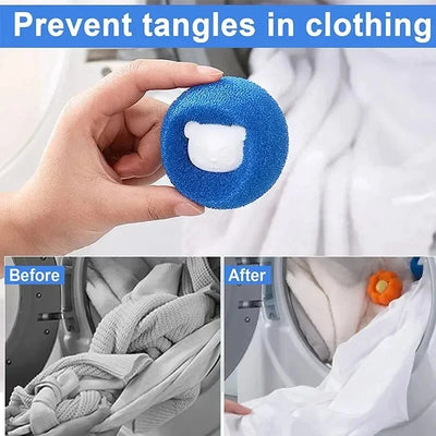 Washing Machine Sponge Washing Ball, Pet Hair Cleaning Anti-entanglement Washing Ball, Reusable