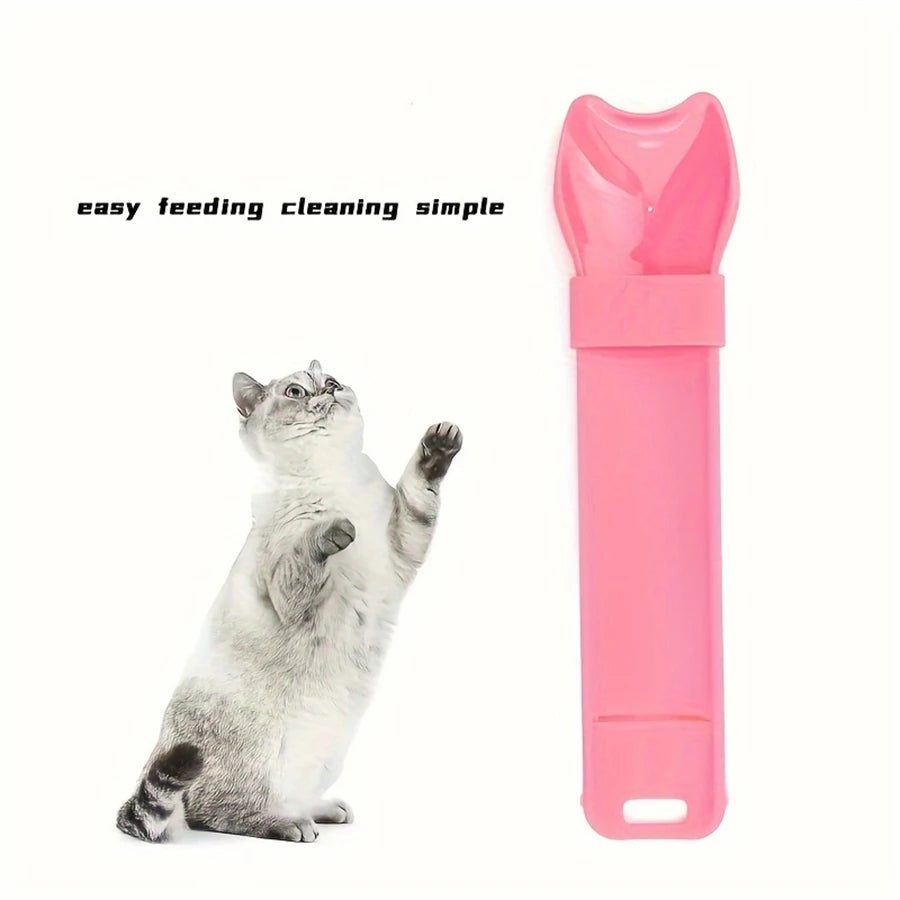 Pet Supplies Cat Strip Squeeze Spoon Cat Strip Feeder for Lickable Wet Cat Treats Pet Liquid Snack Feeding Tool Cat Feeder