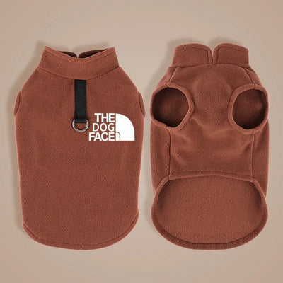 THE DOG FACE | Warm Fleece Dog Coat - Winter Vest for Small Dogs