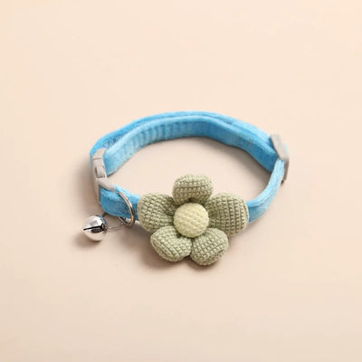 1Pc Cat Collar with Cute Flower  Adjustable Buckle Cat Collar Bell Collar Cat  Small Pet Supplies  Kitten Collar  Small Dog Acce