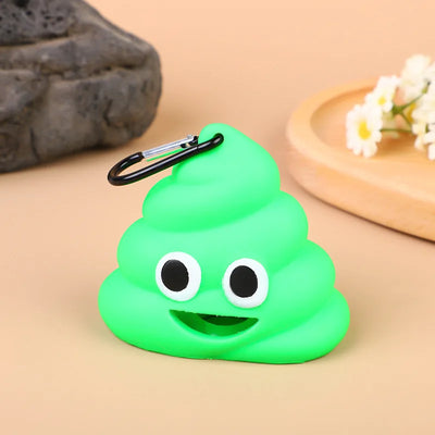 1PC Creative Pet Supplies Dog Potty Pickup Cartoon Poop-shaped Portable Garbage Shell Compact For Cats And Dogs