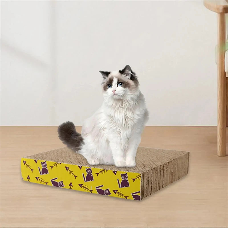 M-Shape Pet Cat Scratching Board Corrugated Cardboard Pad Grinding Nails Interactive Protecting Furniture Cats Scratcher Toy