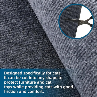 Cat Scratch Mat Trimmable Self-Adhesive Carpet Mat Pad Anti  Cat Pet Scratcher Furniture Couch Corner Indoor Sofa Wall Protector