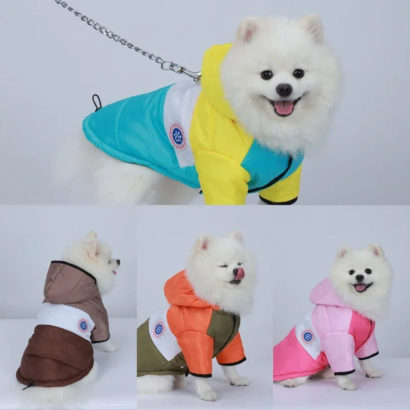 Dog Winter Pet Cotton Jacket Outfit Warm pet Clothes Puppy Coat For Small Medium Dogs Cats Chihuahua Bulldog Maltese Clothing