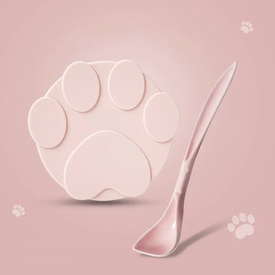 New Portable Silicone Dog Cat Canned Lid 2-in-1Food Sealer Spoon Pet Food Cover Storage Fresh-keeping Lids Bowl Pets Products