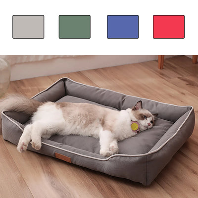 Waterproof Dog Bed 600D Oxford Cloth Pet Dogs Mat Beds Soft Thickened PP Cotton Filling Bite-resistant Pets Dog Accessories