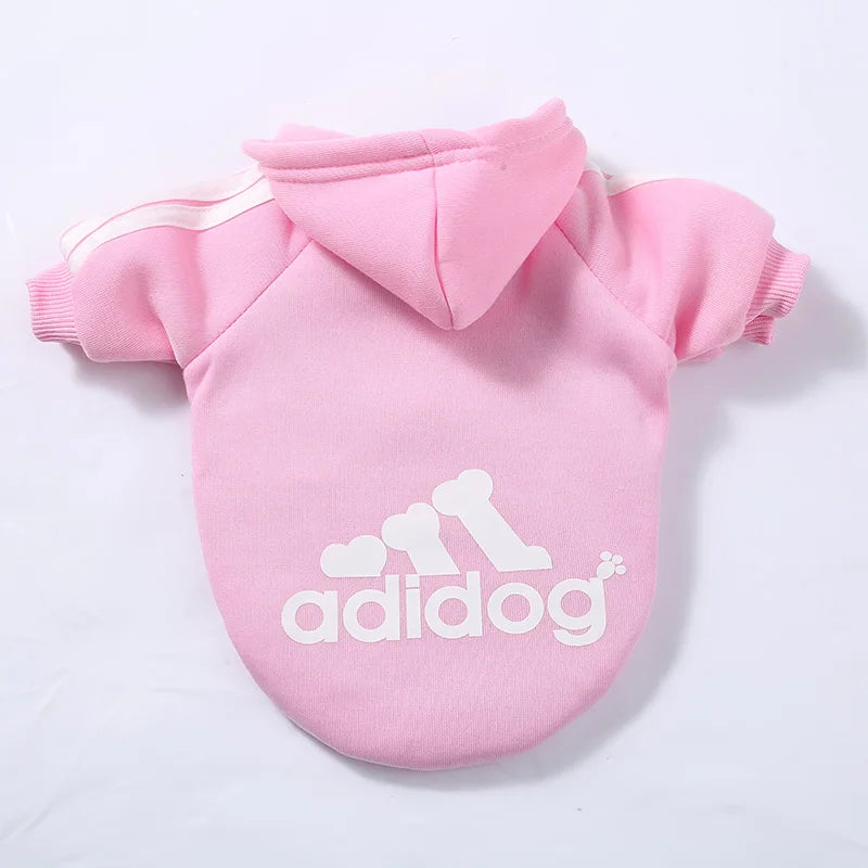 Adidog Hooded Sweatshirt – Warm & Stylish Pet Clothes for Small, Medium, and Large Dogs