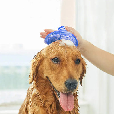 Spazzola per cani in gomma morbida, pettine, spazzola per il bagno dei gatti, guanto in gomma, spazzola per massaggio per la toelettatura dei peli dei capelli, per cani e gatti, forniture per il bagno degli animali domestici