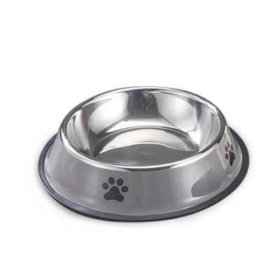 1PC Stainless Steel Pet Bowl Cat Bowl Dog Food Bowl Multi-Specification Anti-fall Food Bowl Food Bowl Feeding Pet Supplies