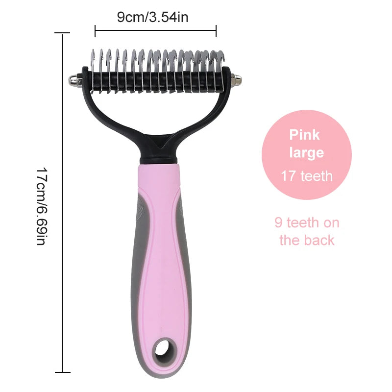 Dog Brush Pet Dog Hair Remover Cat Comb Grooming And Care Brush For Matted Long Hair and Short Hair Curly Dog Supplies Pet Items