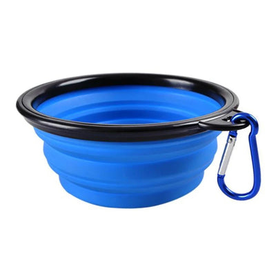 350/1000ml Large Collapsible Dog Pet Folding Silicone Bowl Outdoor Travel Portable Puppy Food Container Feeder Dish Bowl