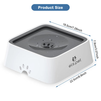 Pet Water Bowl Anti Spill Automatic Dog Bowl Vehicle Carried Floating Bowl Slow Wate