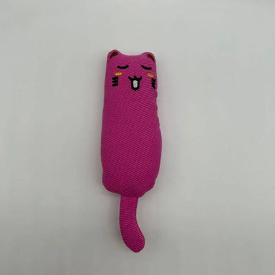 Catnip Toys Cute Thumb Plush Pillow Teeth Grinding Bite-resistant Teasing Relaxation Cat Chew Toy Pet Accessories