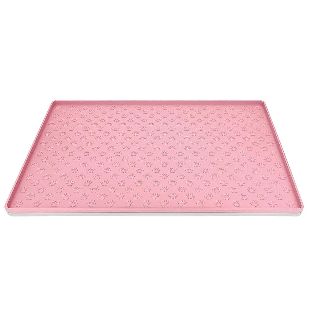 Pet Placemat Cat Food Bowl Mat Dog Feed Mat Cat Dog Drinking Feeding Placemat Silicone Waterproof Non-slip Pet Feeder Mats